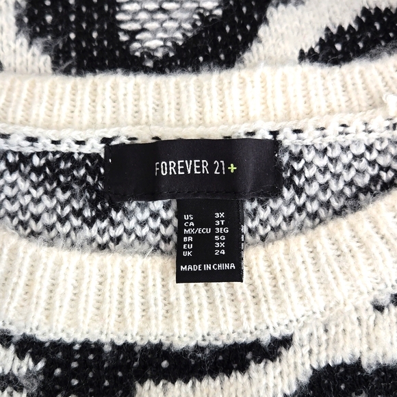 Forever 21 plus size women's cheetah print sweater - Picture 6 of 7